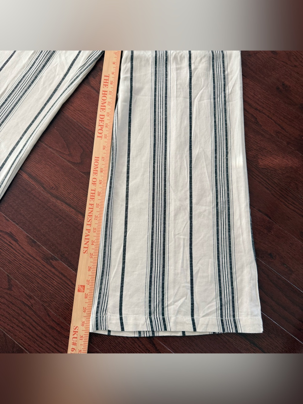 Rewash White and Gray Striped Wide Leg Pants Women’s Size Large NWOT - Picture 4 of 9